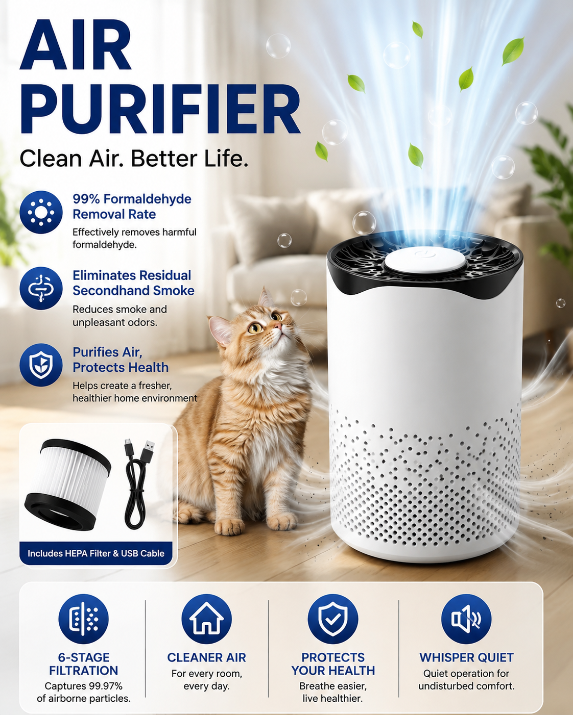 Ultra Quiet Air Purifier